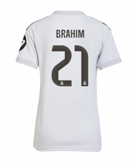 Billige Fotballdrakt Real Madrid Brahim Diaz #21 Replika Hjemmedrakt Dame 2025-26 Kortermet Billige Fotballdrakt Real Madrid Brahim Diaz #21 Replika Hjemmedrakt Dame 2025-26 Kortermet